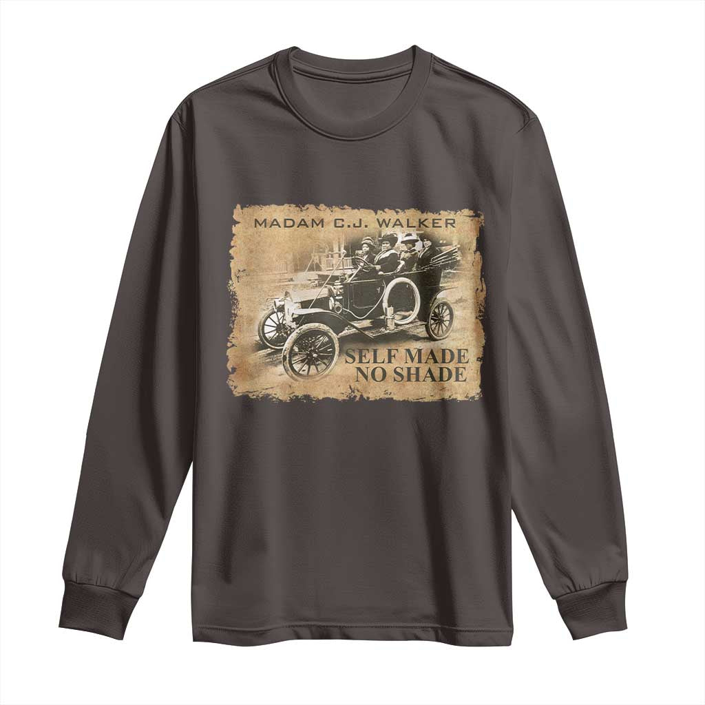 Madam C.J. Walker Long Sleeve Shirt Self Made No Shade Black History