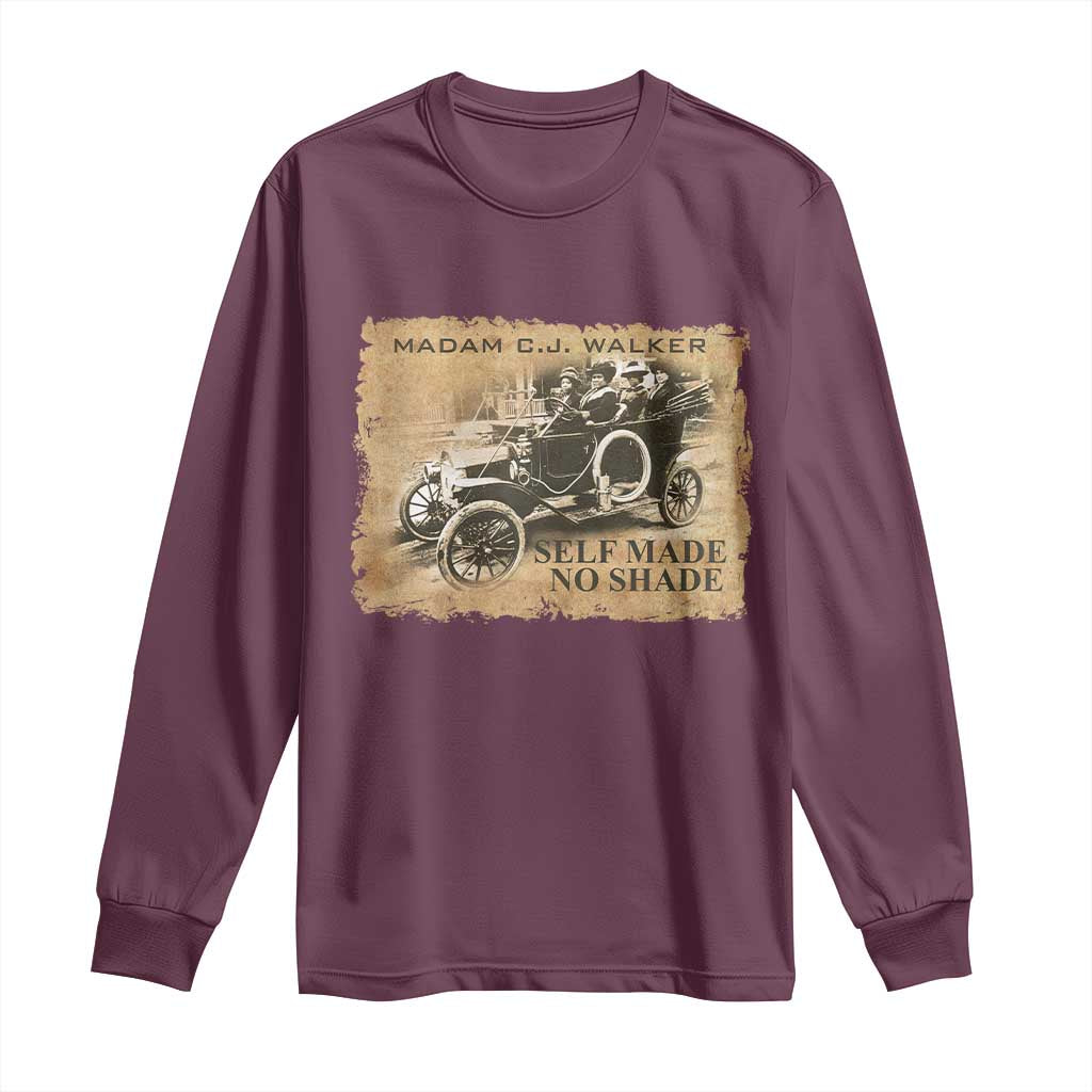 Madam C.J. Walker Long Sleeve Shirt Self Made No Shade Black History
