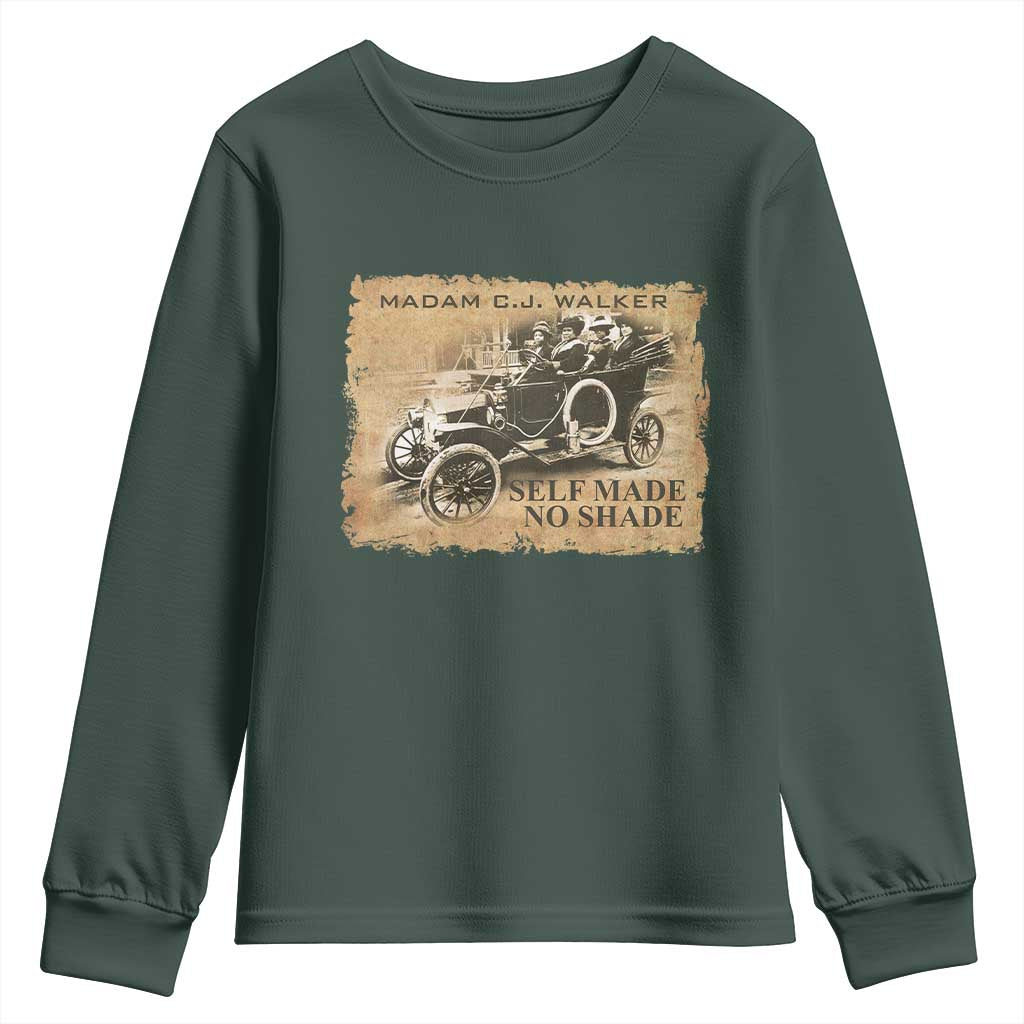 Madam C.J. Walker Youth Sweatshirt Self Made No Shade Black History