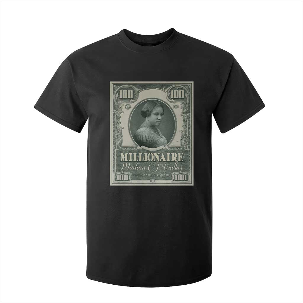 Madam C.J. Walker T Shirt For Kid Millionaire Black Women Pride
