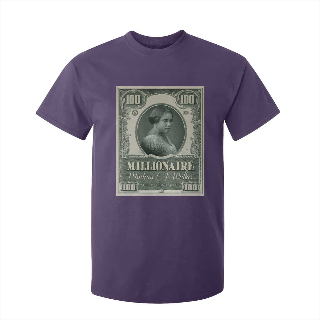 Madam C.J. Walker T Shirt For Kid Millionaire Black Women Pride
