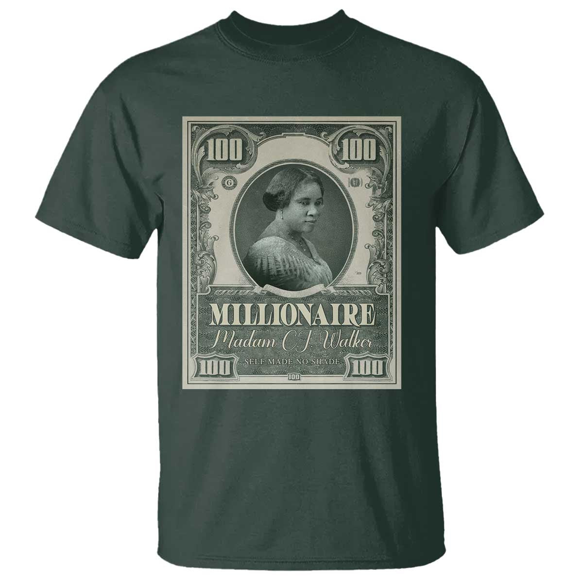 Madam C.J. Walker T Shirt Millionaire Black Women Pride