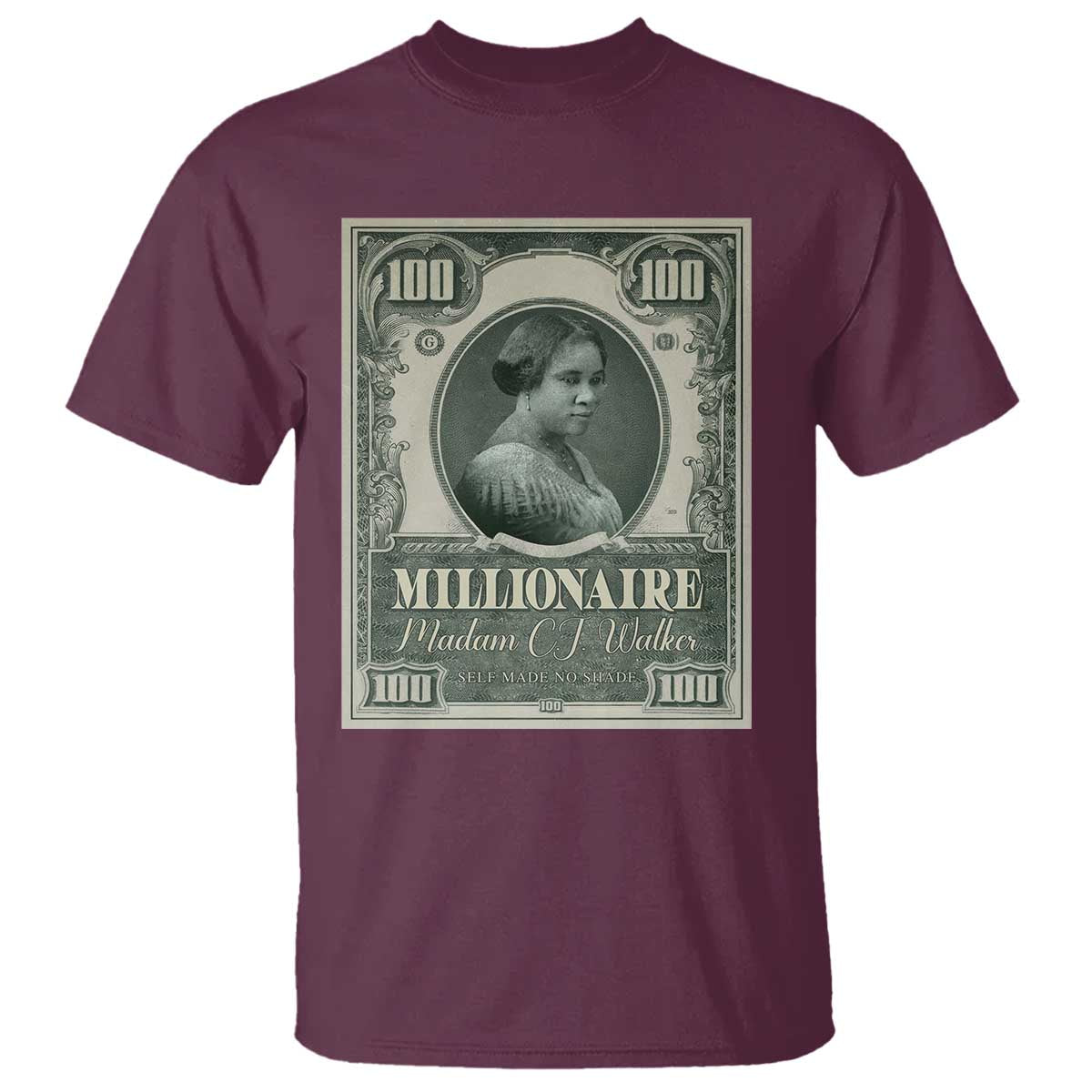 Madam C.J. Walker T Shirt Millionaire Black Women Pride