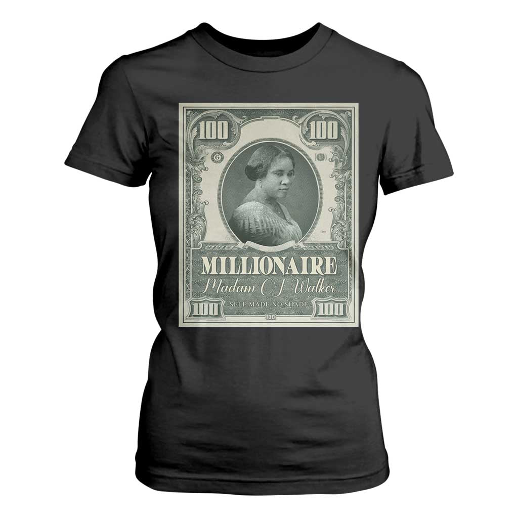 Madam C.J. Walker T Shirt For Women Millionaire Black Women Pride