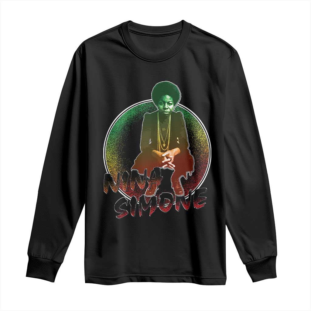 Nina Simone Long Sleeve Shirt Black Women History Pride
