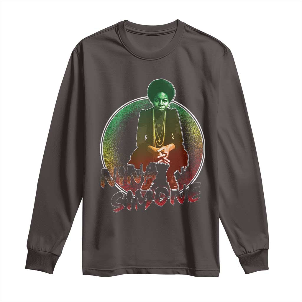 Nina Simone Long Sleeve Shirt Black Women History Pride