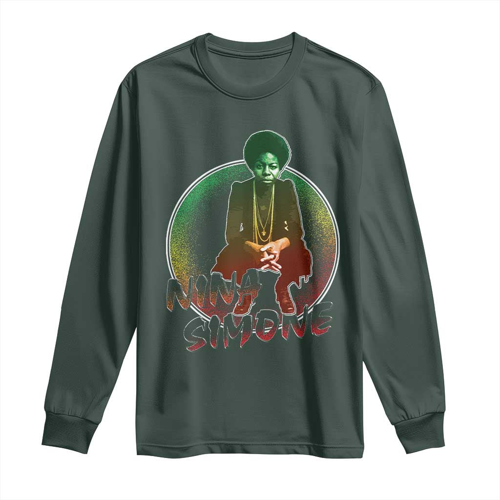 Nina Simone Long Sleeve Shirt Black Women History Pride