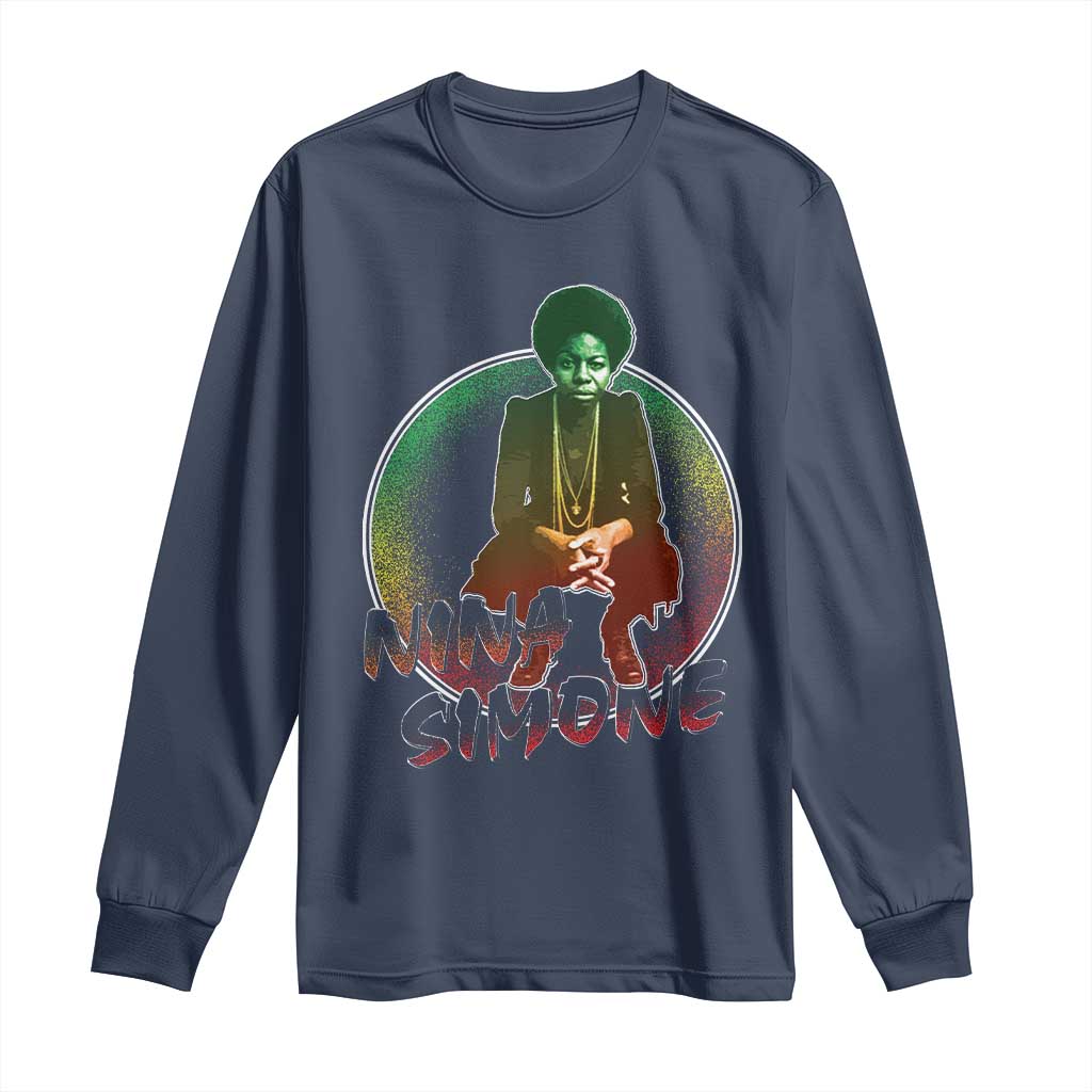 Nina Simone Long Sleeve Shirt Black Women History Pride