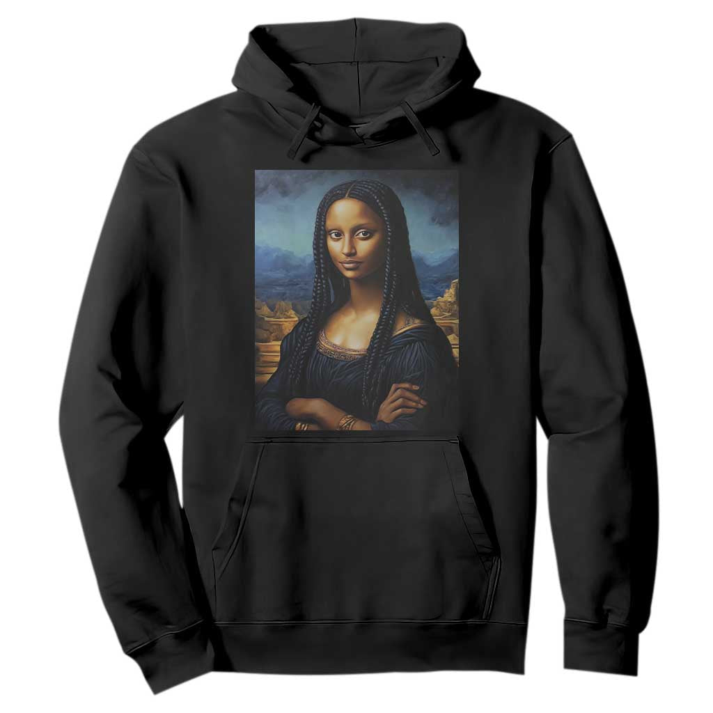 Black Women Pride Hoodie Melanin Mona Lisa Afro Queen Aesthetic Black History