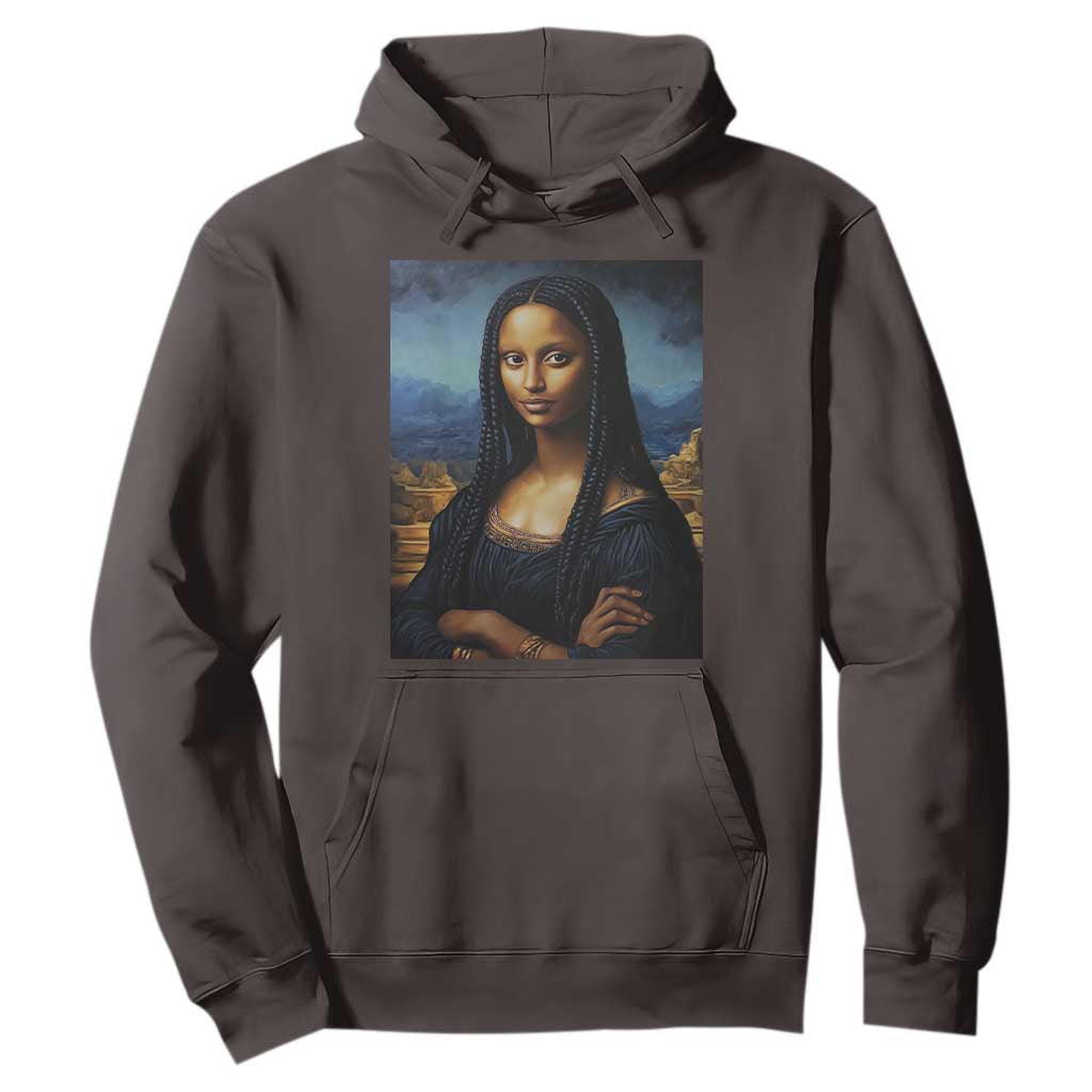 Black Women Pride Hoodie Melanin Mona Lisa Afro Queen Aesthetic Black History