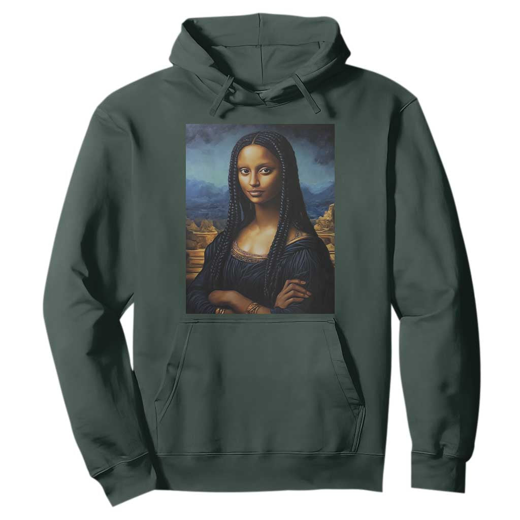 Black Women Pride Hoodie Melanin Mona Lisa Afro Queen Aesthetic Black History