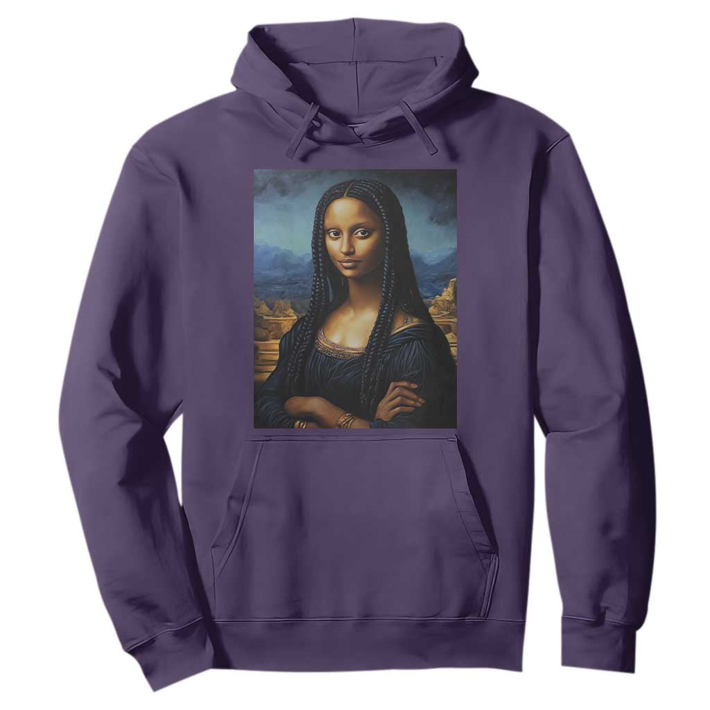 Black Women Pride Hoodie Melanin Mona Lisa Afro Queen Aesthetic Black History
