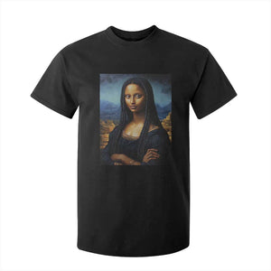 Black Women Pride T Shirt For Kid Melanin Mona Lisa Afro Queen Aesthetic Black History