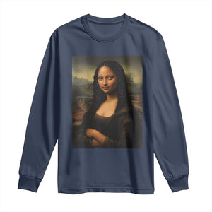 Black Mona Lisa Long Sleeve Shirt Melanin Pretty Aesthetic Black History