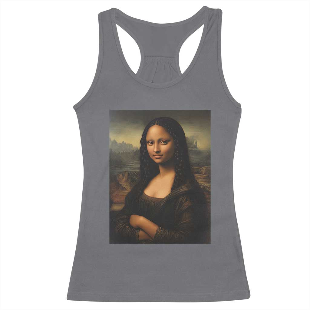Black Mona Lisa Racerback Tank Top Melanin Pretty Aesthetic Black History