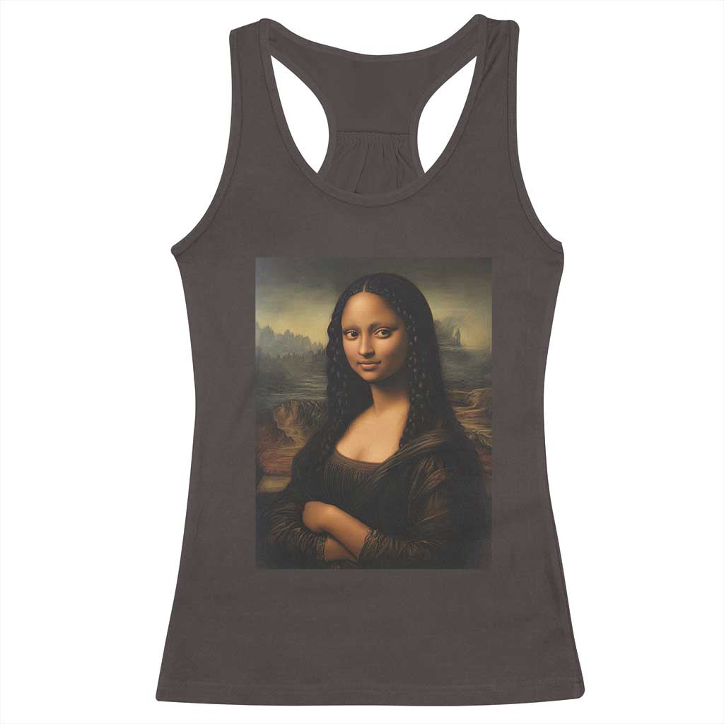 Black Mona Lisa Racerback Tank Top Melanin Pretty Aesthetic Black History