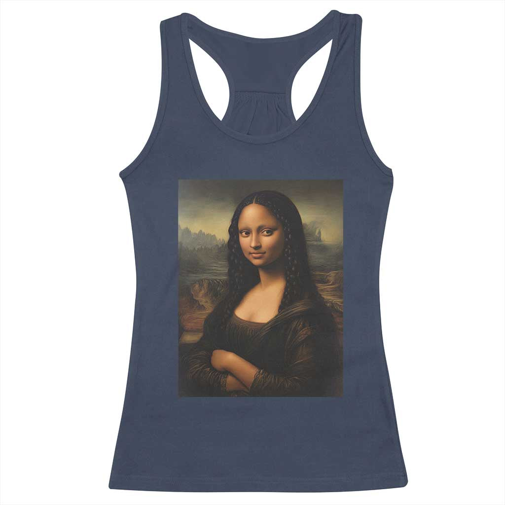 Black Mona Lisa Racerback Tank Top Melanin Pretty Aesthetic Black History