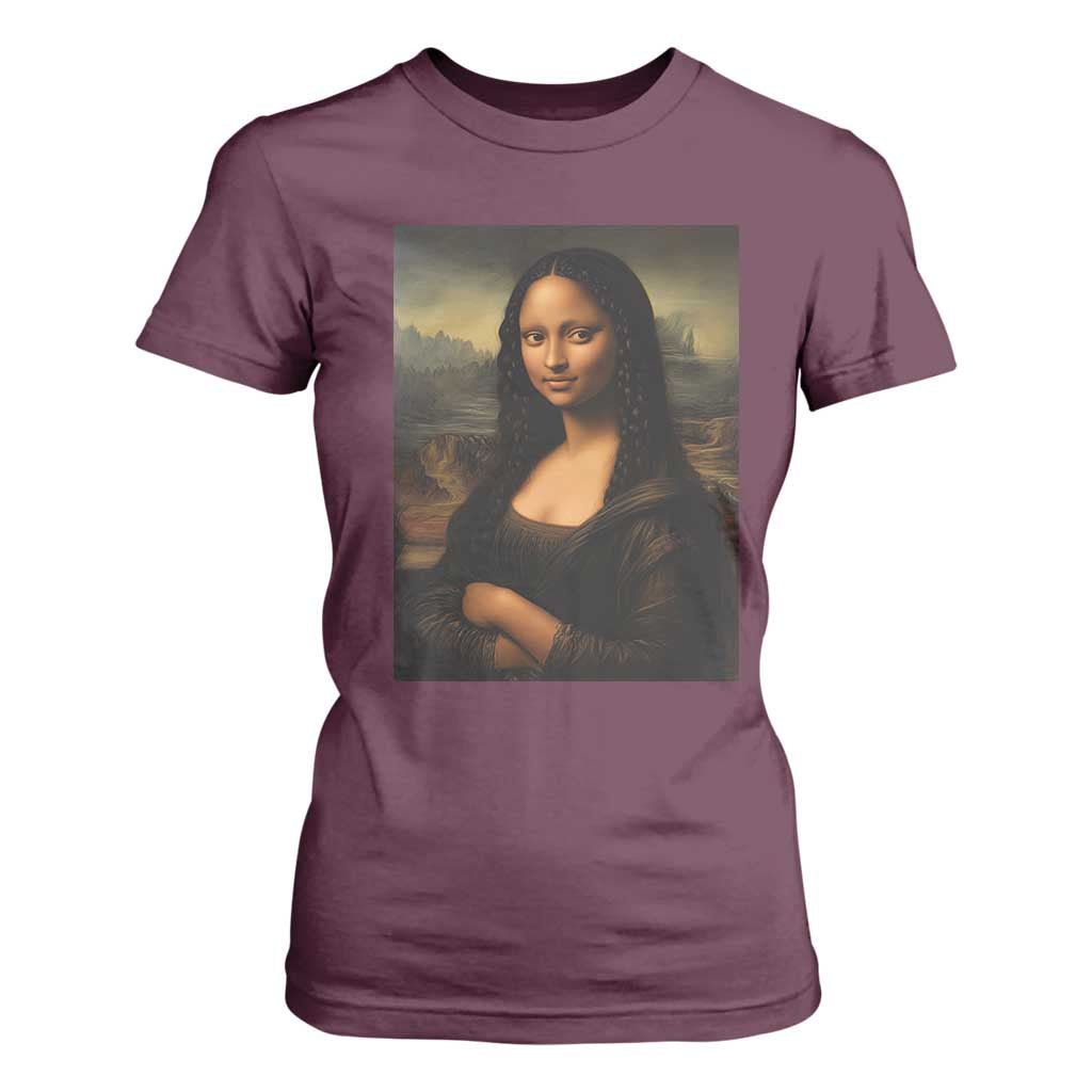 Black Mona Lisa T Shirt For Women Melanin Pretty Aesthetic Black History