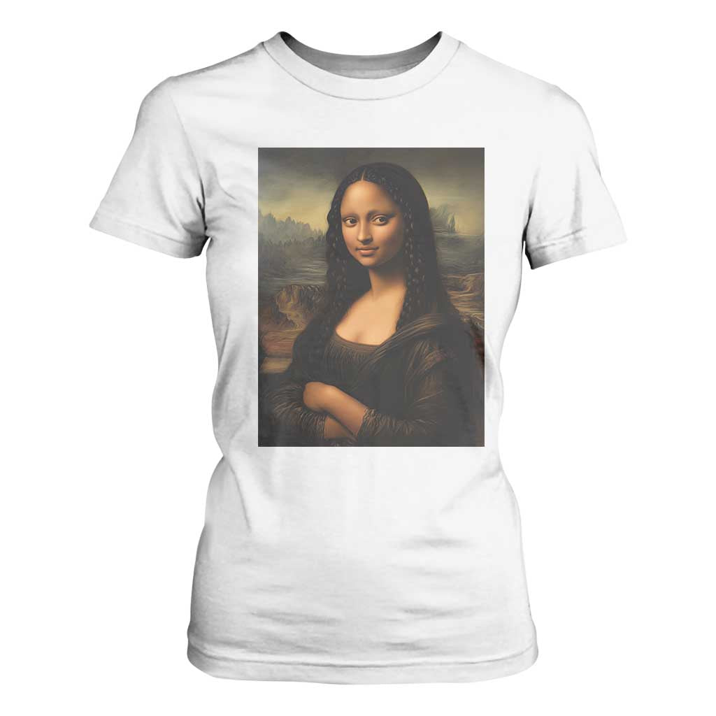 Black Mona Lisa T Shirt For Women Melanin Pretty Aesthetic Black History