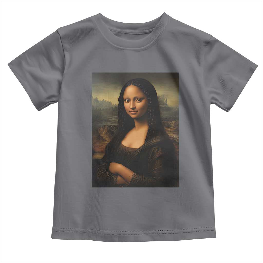 Black Mona Lisa Toddler T Shirt Melanin Pretty Aesthetic Black History
