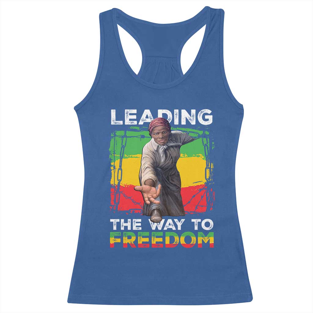 Harriet Tubman Racerback Tank Top Leading The Way To Freedom Black History