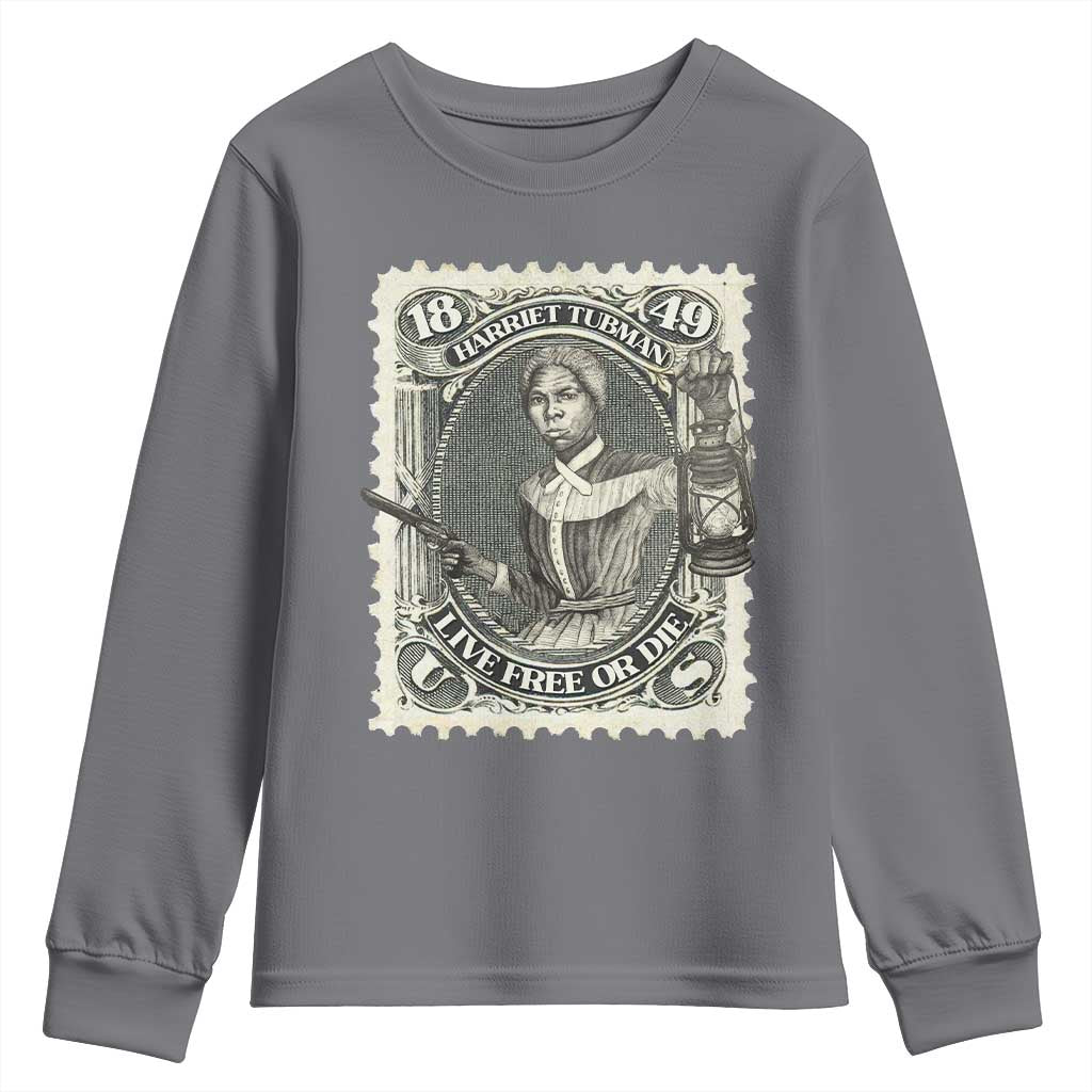 Harriet Tubman Youth Sweatshirt Live Free Or Die Black History
