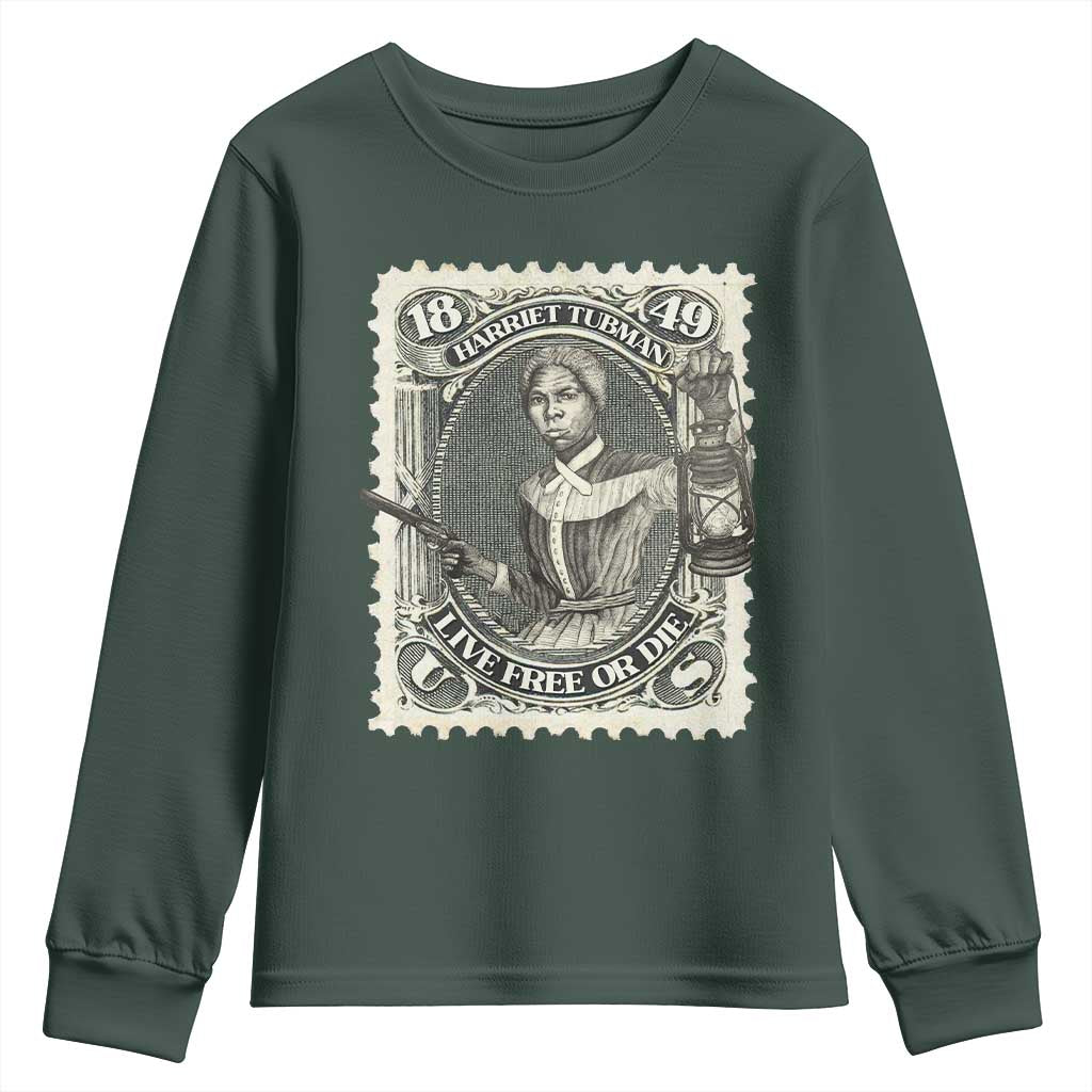 Harriet Tubman Youth Sweatshirt Live Free Or Die Black History