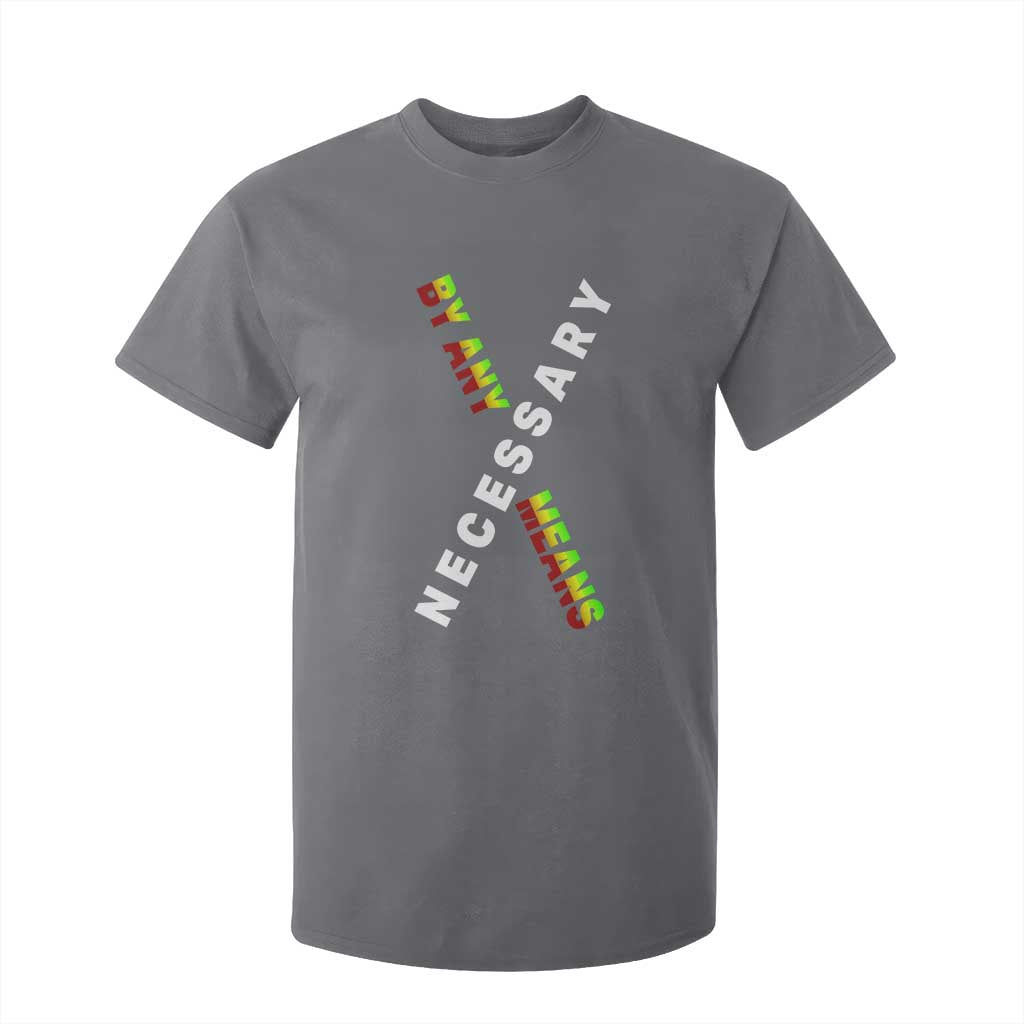 Malcolm X T Shirt For Kid By Any Means Necessary  Black History