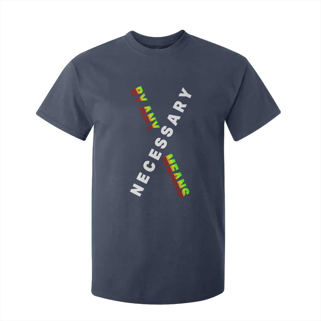 Malcolm X T Shirt For Kid By Any Means Necessary  Black History