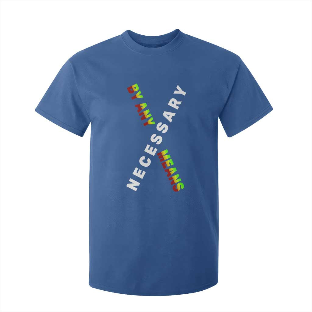 Malcolm X T Shirt For Kid By Any Means Necessary  Black History
