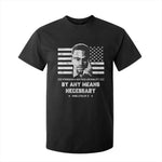 Malcolm X T Shirt For Kid By Any Means Necessary American Flag