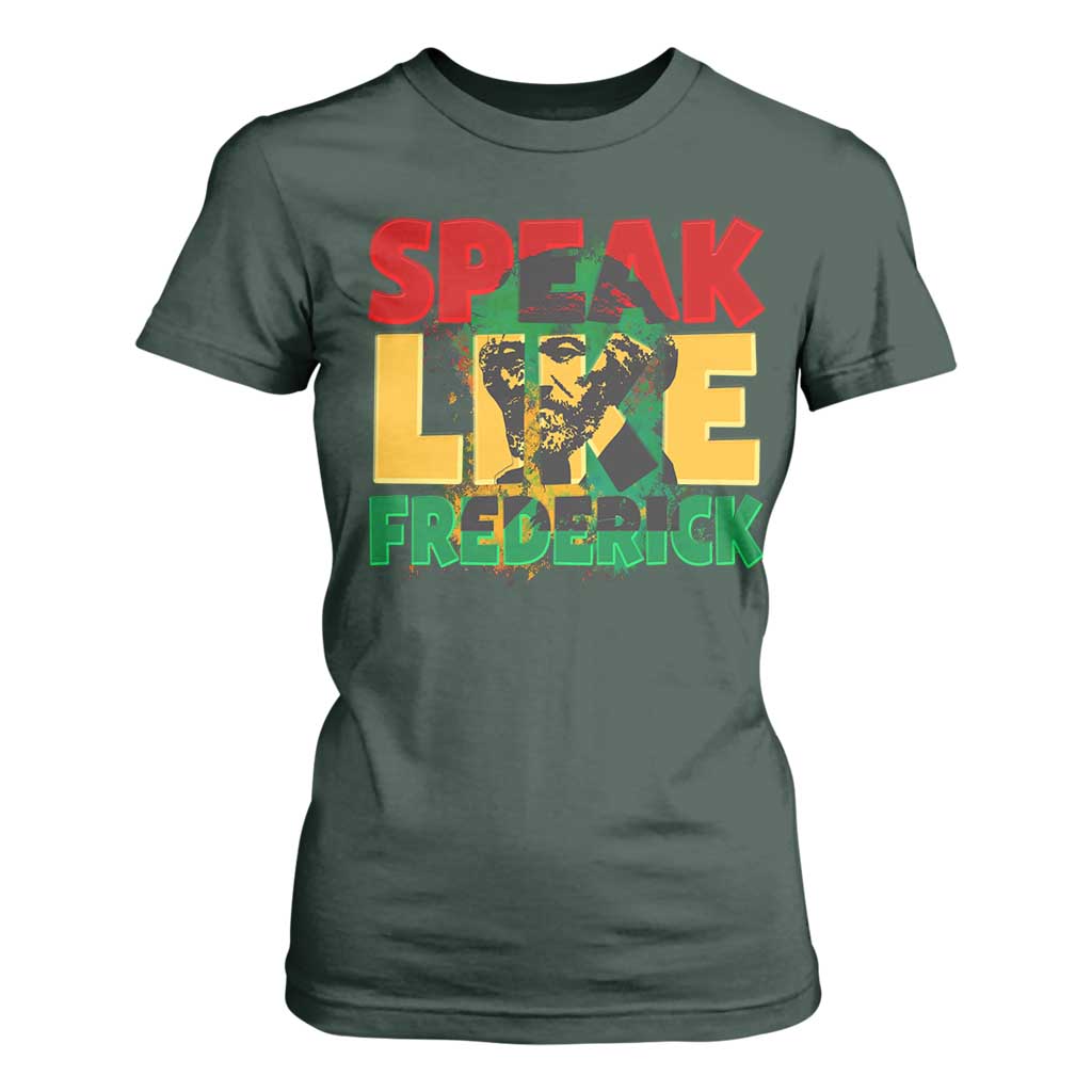 Speak Like Frederick Douglass T Shirt For Women Black History Month