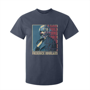Frederick Douglass T Shirt For Kid It Is Easier To Build Strong Children Than To Repair Broken Men BHM