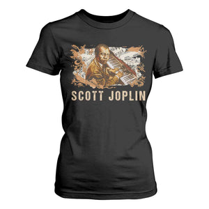 Scott Joplin T Shirt For Women Afro Classical Music Composer Black History
