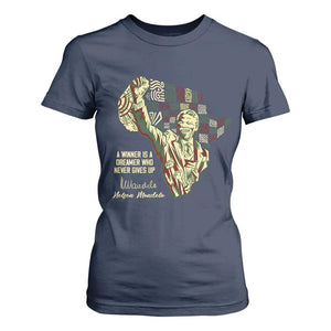 Nelson Mandela T Shirt For Women A Winner Is A Dreamer Who Never Gives Up