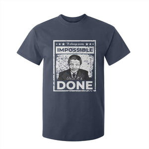 Nelson Mandela T Shirt For Kid It Always Seems Impossible Until It's Done