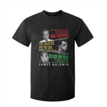 James Baldwin T Shirt For Kid Famous Quotes Nothing Can Be Changed Until It Is Faced