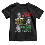 James Baldwin Toddler T Shirt Famous Quotes Nothing Can Be Changed Until It Is Faced