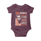 James Baldwin Baby Onesie I Love America More Than Any Country In The World