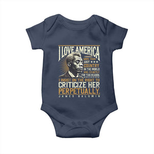 James Baldwin Baby Onesie I Love America More Than Any Country In The World Black History
