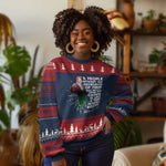 Marcus Garvey Ugly Christmas Sweater A People Without The Knowledge Of Their Past History Is Like A Tree Without Roots