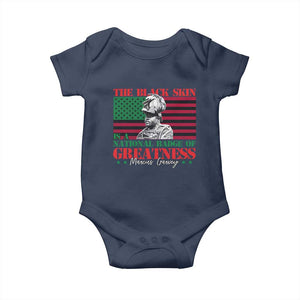 Marcus Garvey Baby Onesie The Black Skin Is A National Badge Of Greatness African American Flag