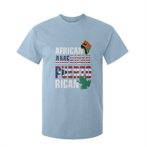 African American Puerto Rican Pride T Shirt For Kid