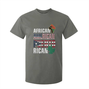 African American Puerto Rican Pride T Shirt For Kid