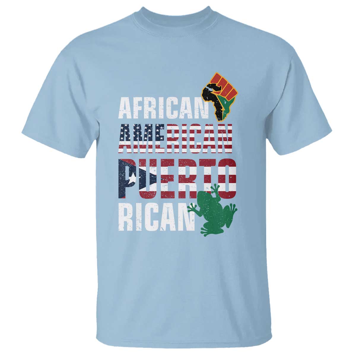 African American Puerto Rican Pride T Shirt
