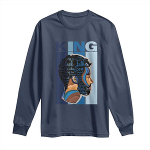 African American Dad Long Sleeve Shirt Black History King Father Melanin Pride