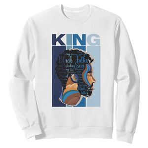 African American Dad Sweatshirt Black History King Father Melanin Pride