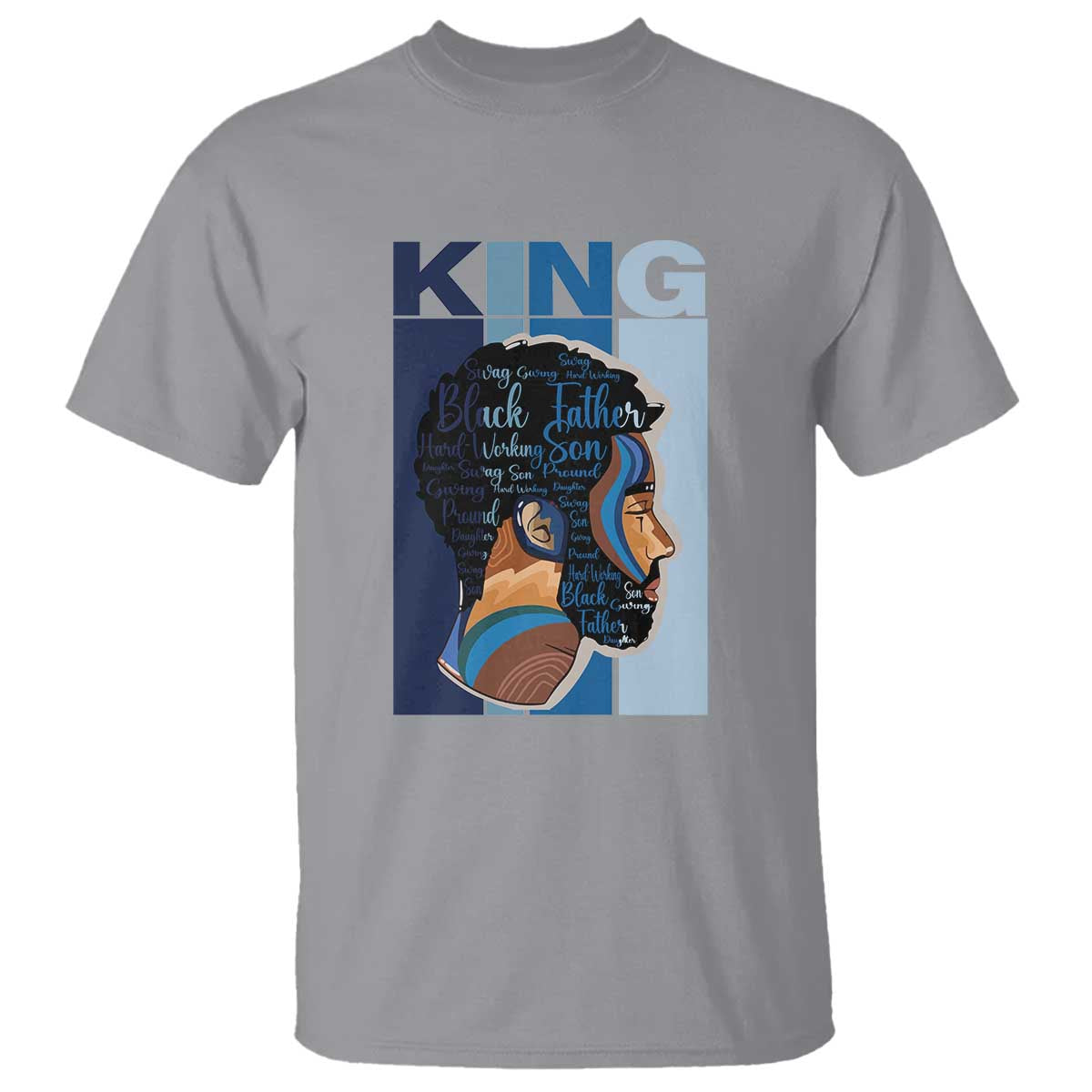 African American Dad T Shirt Black History King Father Melanin Pride