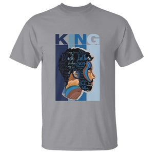 African American Dad T Shirt Black History King Father Melanin Pride