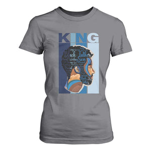 African American Dad T Shirt For Women Black History King Father Melanin Pride